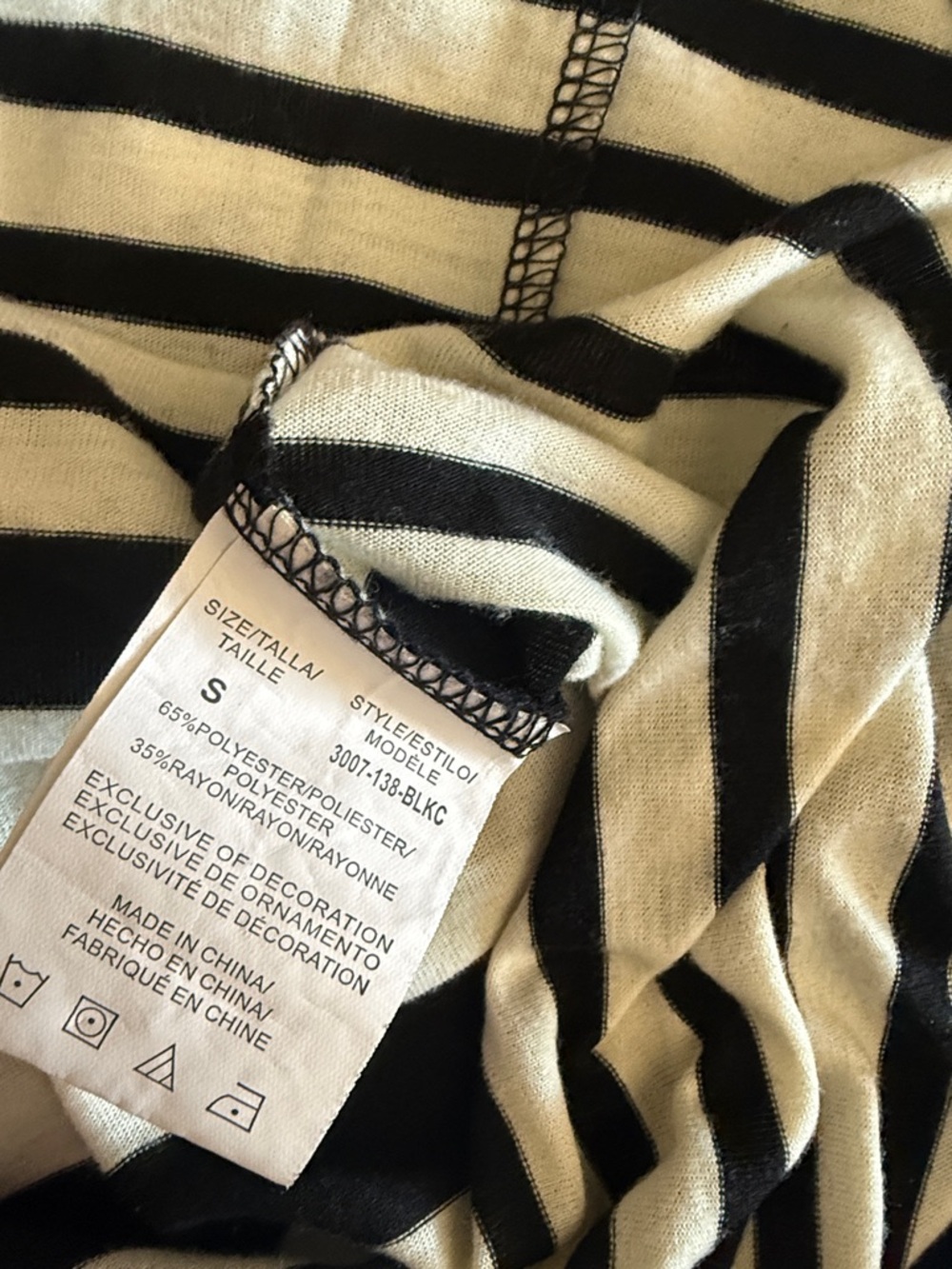 Just Love Sleeveless Black & Off White Striped Maxi Dress - Small - Picture 6 of 9